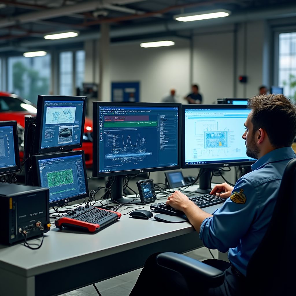 Zone de diagnostic électronique